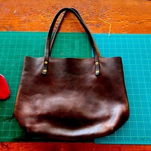 Craft and Lore handmade Bison leather Tote.